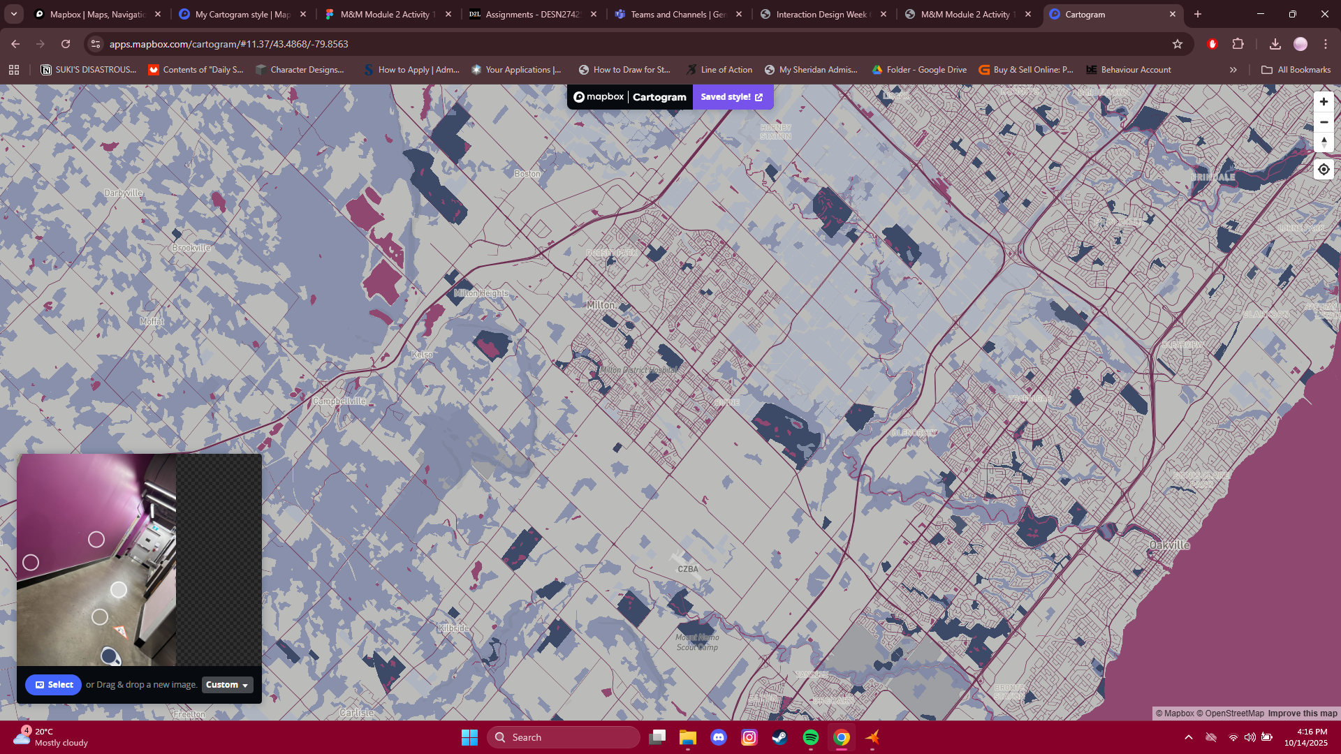 Same colours, zoomed out and adjusted to show other parts of the map