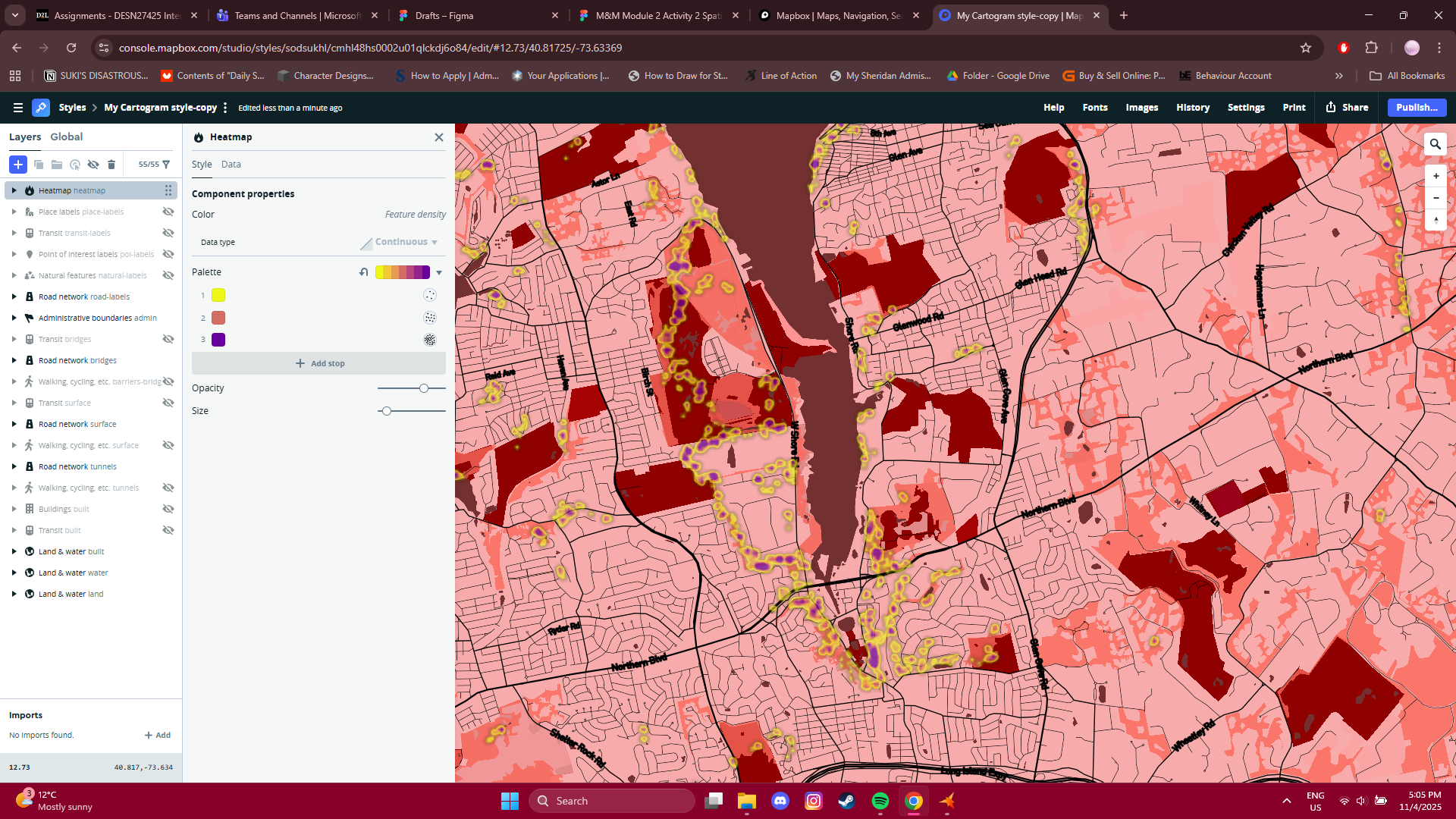 Bivariate spacial map experimentation